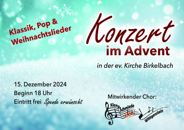 Konzert im Advent 15.12.2024